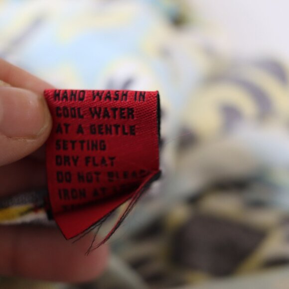 Venini Y2K Cropped Bold Colorful Geometric Print Open-Front Cardigan XL - Picture 16 of 16